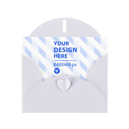Horizontal Thick And Tough Pearl Paper Holiday Card