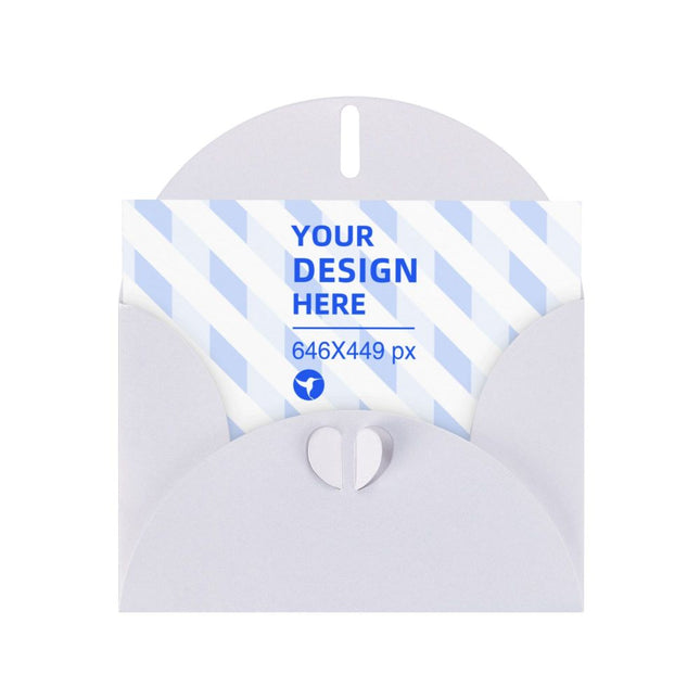 Horizontal Thick And Tough Pearl Paper Holiday Card