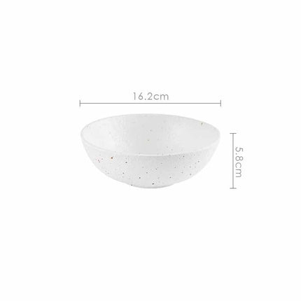 Porcelain Ceramic Bowl Dinner Plate Spoon Tableware