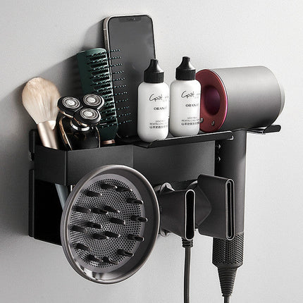 Curling Rod Storage Rack Free Punch Wall-mounted