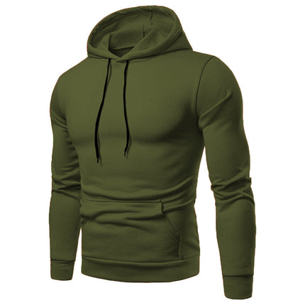 Casual Fashion Plus Size Solid Color Hooded Sweater