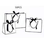 White black border with black / Large / 50PCS