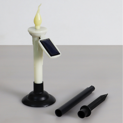 Outdoor Solar Candle LED Ground Lamp Garden Garden Decoration