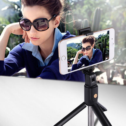 Bluetooth Selfie Tripod Telescopic Stick Remote Monopod Extendable Phone Stand