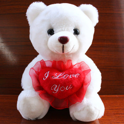 Love Colorful Luminous Bear Recording Hug Plush Toy Doll Birthday Gift
