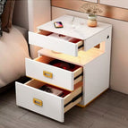 White bedside table / USB