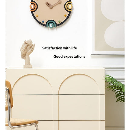 Household Cream Style Clock TV Cabinet Hallway Decorations