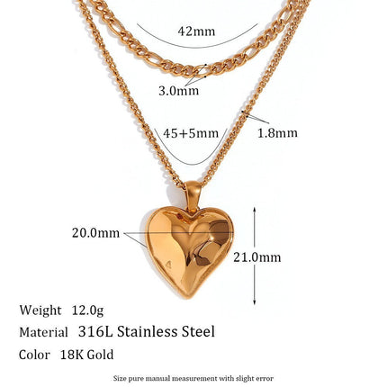Aura Gold Celestial Moon & Star Disc Necklace | Vintage Titanium Stainless Steel Medallion | Retro Sun & Moon Crystal Charm Jewelry