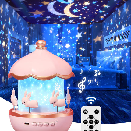 Cartoon Music Spinning Rabbit Projector