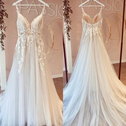 Wedding Dress European And American Decal Long Lace