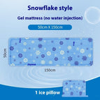 50x150Snowflake with pillow