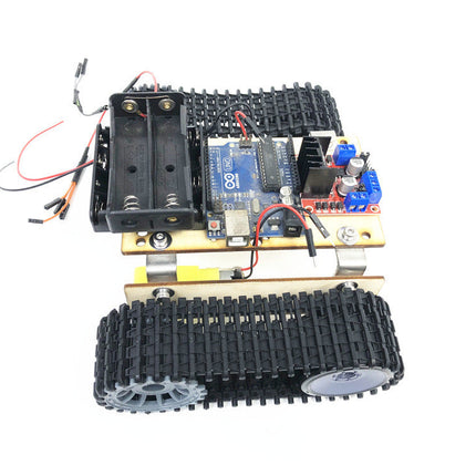 Economic Robot Single-layer Tank Chassis Building Blocks Wood Board