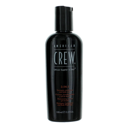 American Crew 3-In-1, 3.3oz Shampoo, Conditioner, and Body Wash