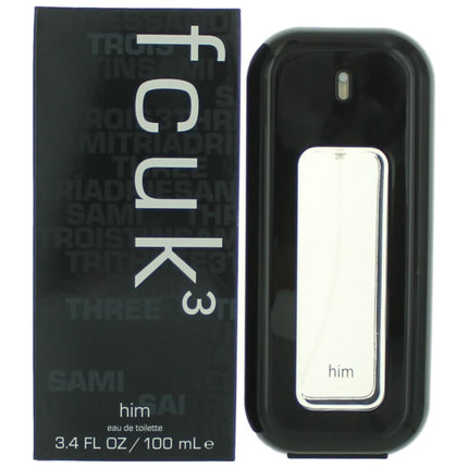 FCUK 3, 3.4 oz EDT Spray for Men
