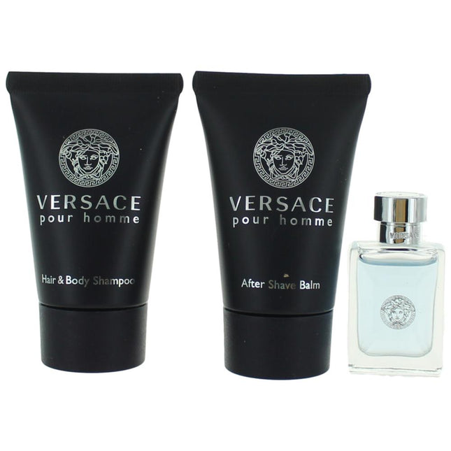 Versace Pour Homme, 3 Piece Mini Gift Set for Men