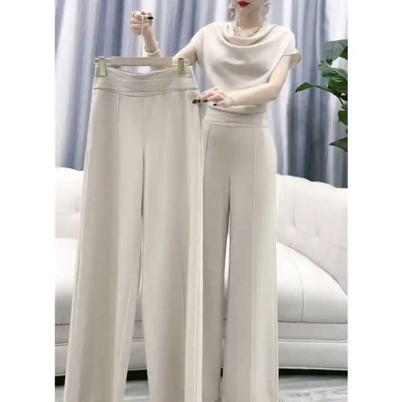 2023 Women's Casual Wide-Leg Skirt Set for Summer