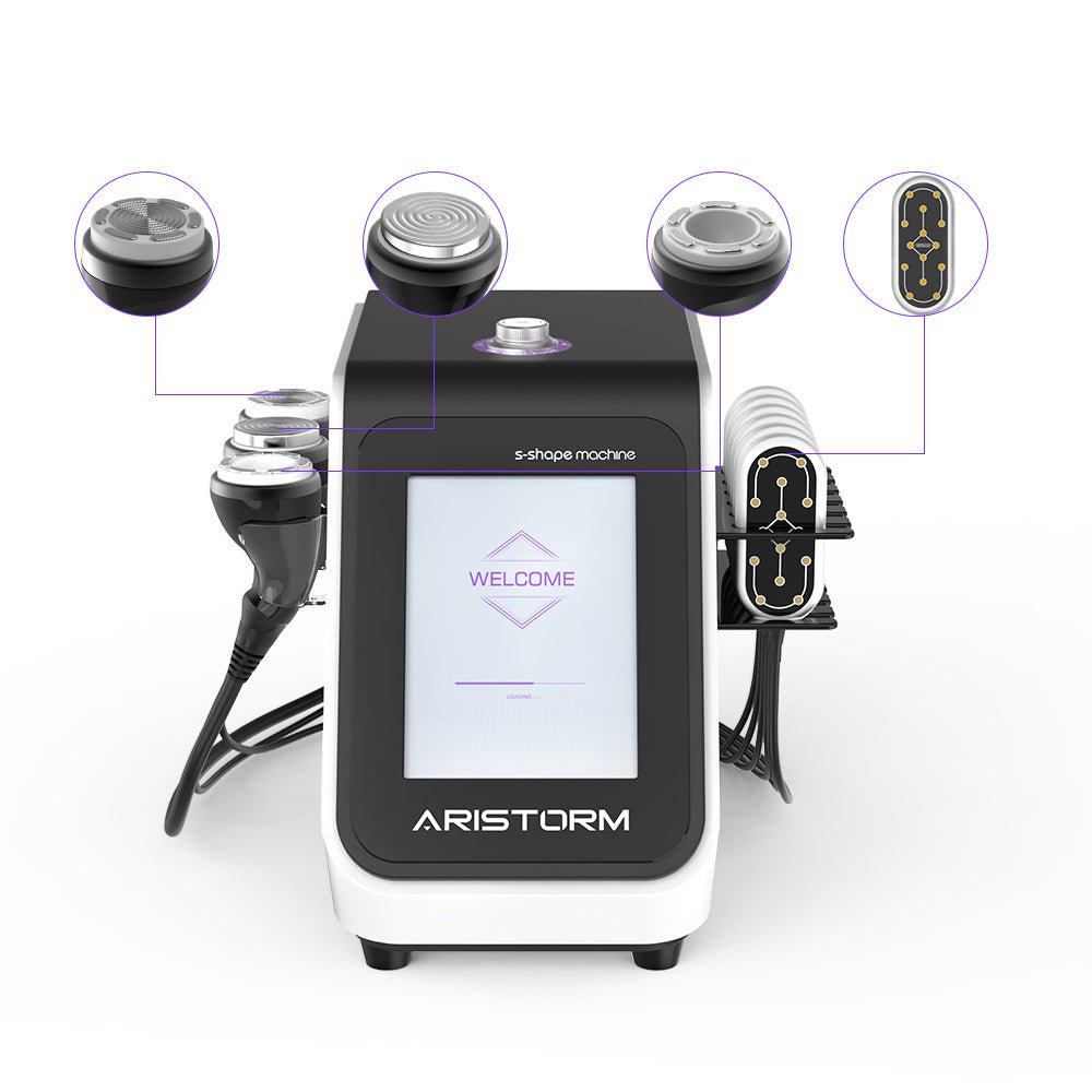 Aristorm S-Shape 4-in-1 Ultrasonic Cavitation & RF LED Lipo Laser System