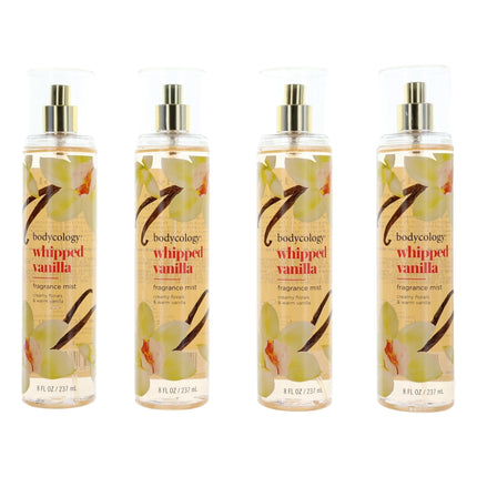 Whipped Vanilla, 4 Pack of 8 oz Fragrance Mist for Women
