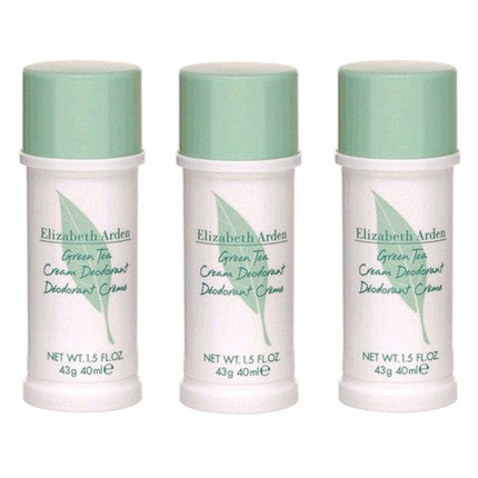 Green Tea, 3x1.5oz (4.5oz total) Cream Deodorant women