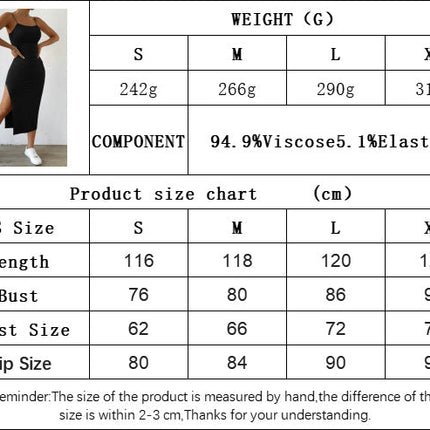 Suspender Dress Backless Slit One Step Sheath Dress