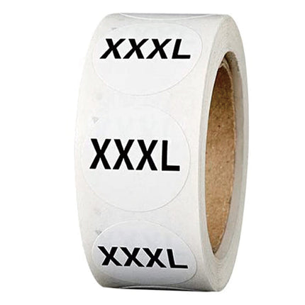 S M L XL Size Clothes Hat Size Sticker Sticker