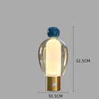 Cognac glass blue ball / Warm light / US