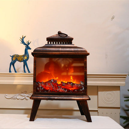 LED Simulation Flame Christmas Decoration Fireplace Light