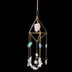 Pink Crystal Wind Chime