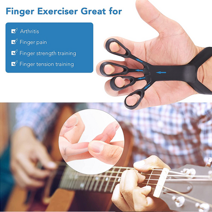 Silicone Grip Device Finger Exercise Stretcher Arthritis Hand Grip Trainer Strengthen Rehabilitation Training To Relieve Pain