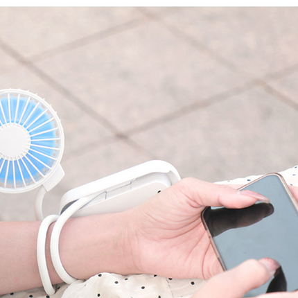 Folding Neck Fan Table Top Retractable Silent Brushless Motor