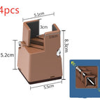 5cm high brown 4pcs / 4PCS