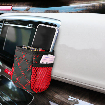 Car Air Outlet Storage Bucket Red Wine Style