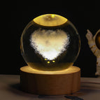 Solid Wood Lamp Holder / Love cloud 6CM