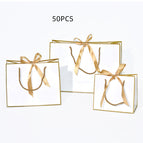 White Gold Edge with Gold Butt / Large / 50PCS