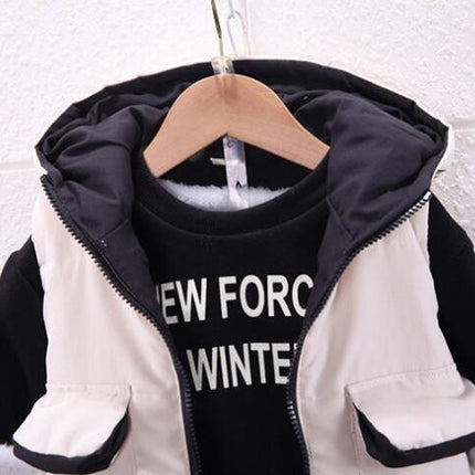Three-piece Children's Thick Winter Sweater