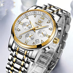 2858 steel belt gold white