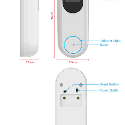 Smart Visual Doorbell Monitoring Intercom Low Power Camera