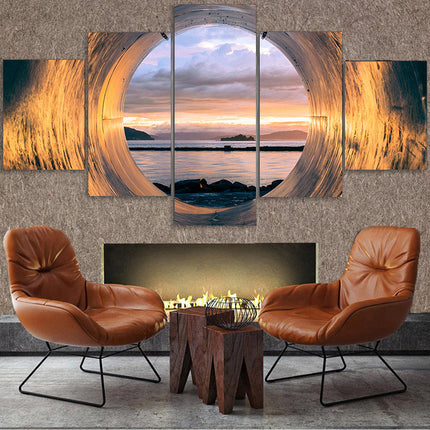 New Sunset Seascape Canvas Art for Living Room Decor