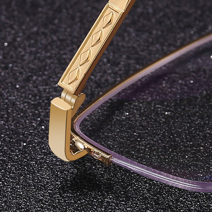 Men's Distance And Near Dual-use Anti-blue Light Memory Frame Reading Glasses
