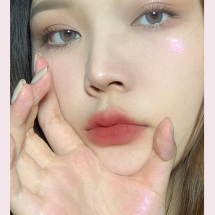 Small White Square High Light Contour Compact Glitter Face Brightening Mashed Potatoes