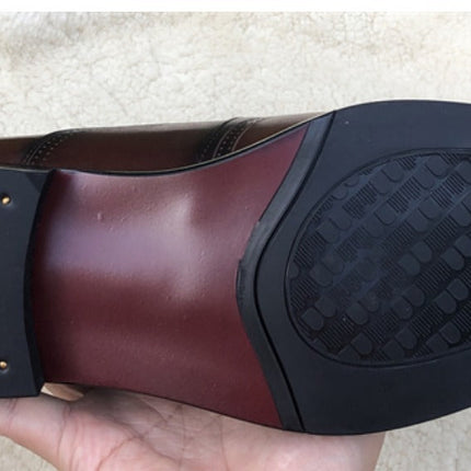 Men's Business Suit Carved Leather Shoes