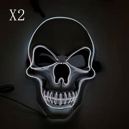 Skull LED Glowing Halloween Mask