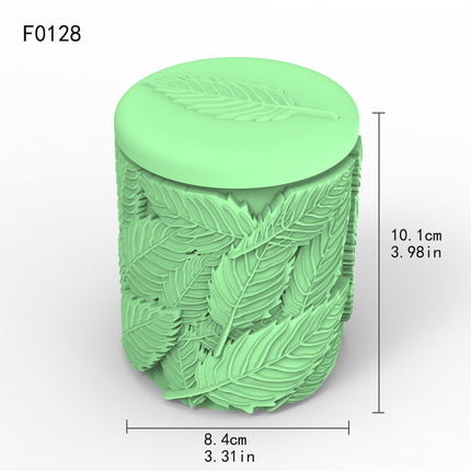 Leaf Relief Candle Cup Silicone Mold