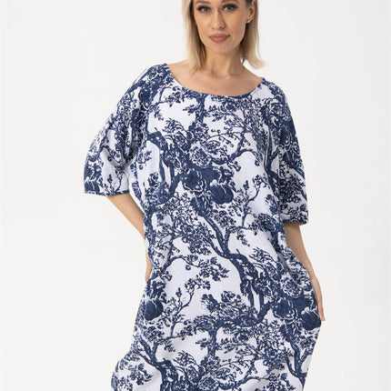Women's Commoner Literary Retro Plus Size Dress