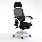White footrest / Steel feet