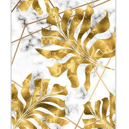 European Style Plant Gold Leaf Decorative Canvas Painting
