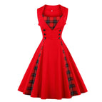 Red With Plaid / S