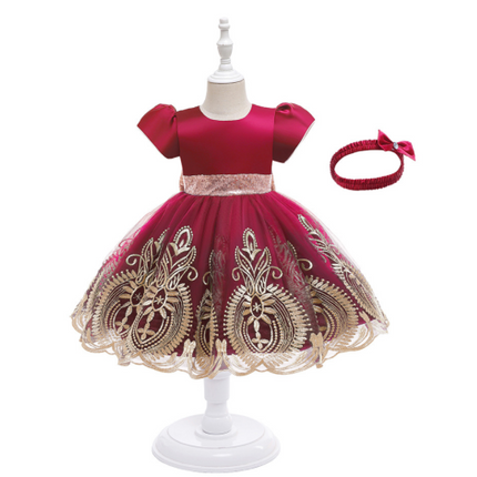 Girls Dress European And American Princess Dress Mesh Tutu Skirt