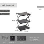 Black Triple Shelf