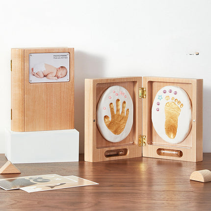 Souvenir Baby 100 Days Old Foot Print Book Lanugo Photo Frame Full Moon Gift
